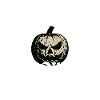 Haunted Pumpkin Halloween text design