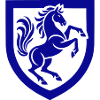 Blue Horse Sign Silhouette