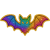 Regenbogen Glitzer Fledermaus