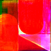 Neon Farbblock Geometrie