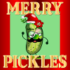 MERRY CHRISTMAS SANTA PICKLES GHERKINS