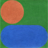 Orange Circle and Blue Rectangle