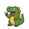 Three-Rex 3 Dinosaure Birthday Party Vibes