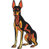 Doberman Dog Halloween Zombie