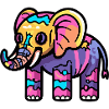 Éléphant Halloween Zombie
