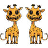 Giraffe Halloween Team Funny