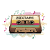 Retro Mixtape NeonNotes