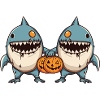 Shark Halloween Team Funny
