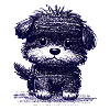 Fuzzy Puppy (Blue)