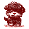Fuzzy Puppy (Red)