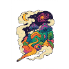 Psychedelische Pilzlandschaft Pfad