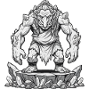 Troll on Rock Plateau