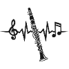 Clarinet, heartbeat, clarinetist, musician