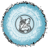 Cat Circle Blue Silhouette