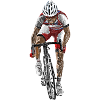 Road Cyclist Sprint