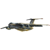 Cargo Plane Silhouette in Gray
