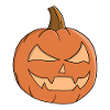 Mitternächtliches Jack-O-Lantern-Grinsen