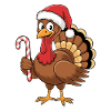 Funny Turkey Christmas Man Thanksgiving
