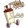 Coffee Addict ,Cartoon Cartoon