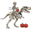 Skeleton Rider on T Rex