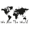 World Unity Map Silhouette