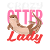 Verrückte Otterdame Seeotter Cartoon