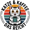 Katze und Kaffee das reicht