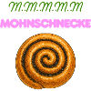 Poppy Roll Spiral Pink Font Dessert