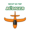 Not So Deep Rüdiger Airplane Cartoon