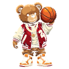Varsity Street Style Basketball Bear