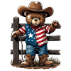 Americana Bear Cowboy