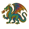 Rainbow Dragon Print