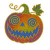 Psychedelic Halloween Pumpkin