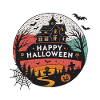 Halloween Round Haunted House