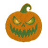 Grim Pumpkin Halloween Patch