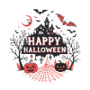 Dark Night Halloween Castle