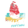 Rocher plage Algarve illustration Portugal