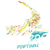Proue bateau moliceiro Aveiro illustration