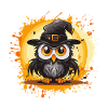 Night Owl Wizard Halloween