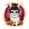 Llama Witch in Halloween Magic