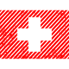  Schweizer Flagge Retro