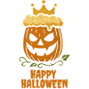 Cool pumpkin Happy Halloween