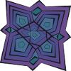 Purple geometric mandala