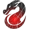 Red Dragon with Split Texture