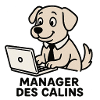 Hundemanager kuschelt