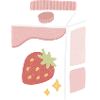 Erdbeer-Milch-Box-Illustration