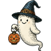 Süßes Halloweengespenst für Kinder