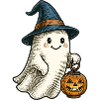 Cute Halloween Ghost for Kids