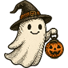Mignon fantôme d’Halloween pour les enfants