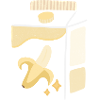 Carton de lait de banane